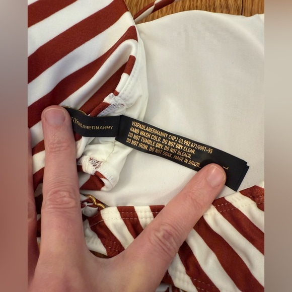 ViX Swimwear Paula Hermanny Audrey Erin Bikini Top Size Large - Picture 8 of 9